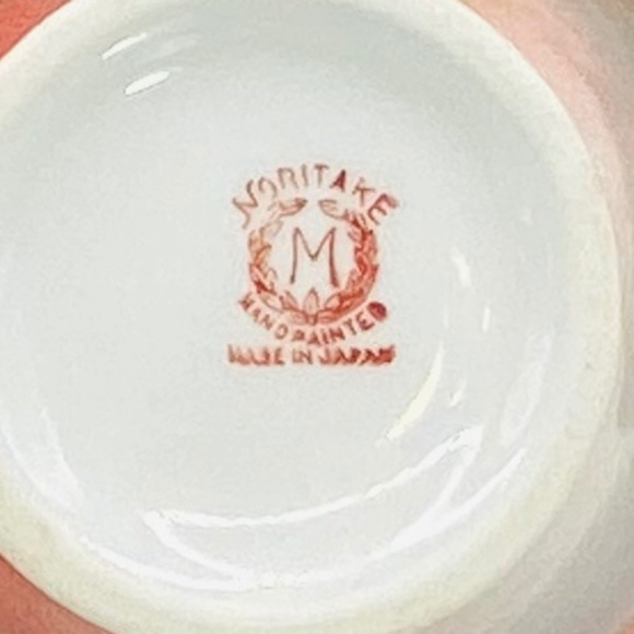 Noritake Vintage Lusterware Sugar Bowl Red Roof Cabin Hand Painted - Picture 4 of 9